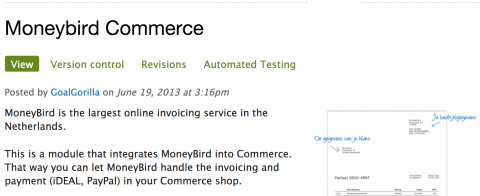 Drupal Commerce Moneybird